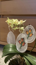 Stickdatei "FSL - Ei" - Variante M - Tulpen + Blanko --- Design Pack