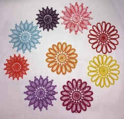 Stickdatei "FSL - Blüten-Ornament N°1" --- Design Pack
