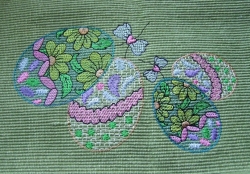 Stickdatei "Osterei mit Schleifchen"