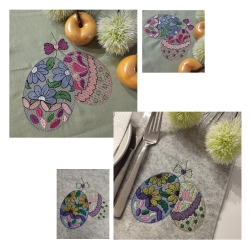 Stickdatei "Osterei mit Schleifchen"