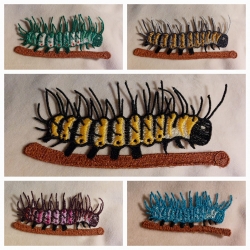 Stickdatei "FSL - Cetosia-Raupe" --- Design Pack