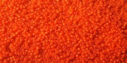 5g TOHO SeedBeads 15/0 TR-15-0050 AF - Opaque Frosted Bright Orange