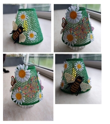 FSL-Lampenschirm "Bienenwaben" - 150x240 mm