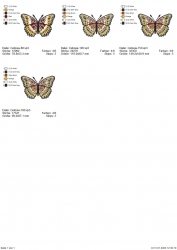 Stickdatei "FSL Schmetterling Cethosia Biblis - Bortenfalter" --- Design Pack