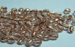 #13.2 50 Stück - 3,0 mm Glasschliffperlen - tr. crystal copperl