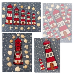 Stickdatei "FSL - Leuchtturm " --- Höhe ca. 200 mm