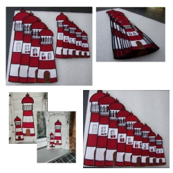 Stickdatei "FSL - Leuchtturm " --- Höhe ca. 300 mm