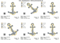 Stickdatei "FSL - Anker " --- Design Pack