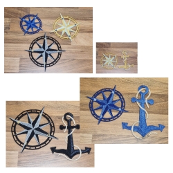 Stickdatei "FSL - Kompass " --- Design Pack