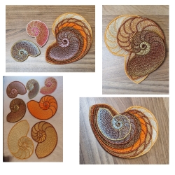 Stickdatei "FSL - Posthorn-Schnecke " --- Design Pack