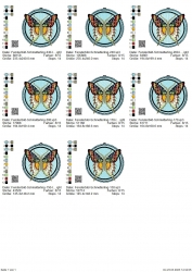 FSL "Fensterbild-Schmetterling " - ca. 170 mm