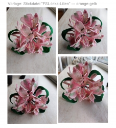 Stickdatei "FSL-Inka-Lilien" --- orange-gelb