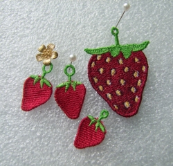Stickdatei "FSL Ohrschmuck "Süße Früchte" - Set