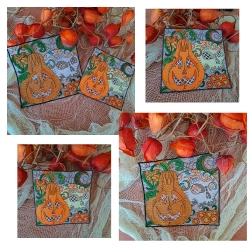 Stickdatei "FSL - Jacobean-Pumpkin-002" --- Design Pack