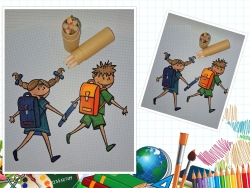 Stickdatei "FSL - Ich bin ein Schulkind"