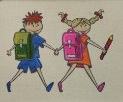 Stickdatei "Vollstick - Ich bin ein Schulkind"