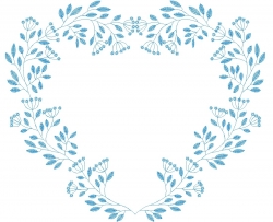 Redwork_Herzranke-1-Tüll/Organza - ca. 120 mm
