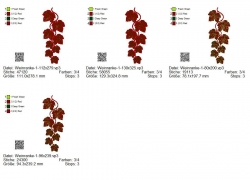 Stickdatei "FSL - Weinranke-1" --- Design Pack