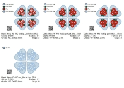 Stickdatei Lace - Deckchen-Set Nr. 16 - (200x200 mm) passend zu Herz-16