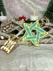 Stickdatei "Lace - 3D-Stern" Nr. 13 einlagig (ca. 95 mm)