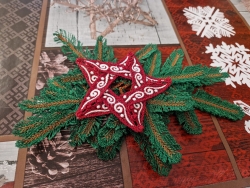 Stickdatei "Lace - 3D-Stern" Nr. 13 einlagig (ca. 95 mm)