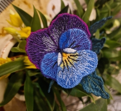 Stickdatei "FSL - 3D-Stiefmütterchen" --- Design Pack