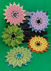 Stickdatei "FSL - Blüten-3D-Ornament N°1" --- Design Pack