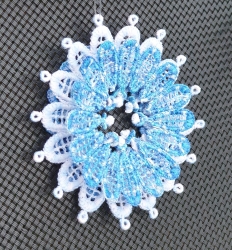 Stickdatei "FSL - Blüten-3D-Ornament N°1" --- Design Pack