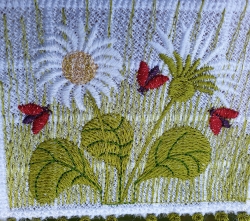 Stickdatei "FSL - Box-4 mit Deckel-Wiese" - Einzelelemente - 1 Größe