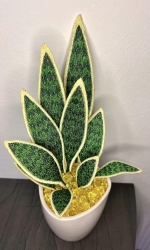Stickdatei "FSL - 3D-Grünpflanze Sansevieria" --- Design Pack