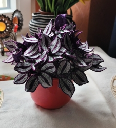 Stickdatei "FSL - 3D-Grünpflanze Tradescantia_Purpusii" --- Design Pack