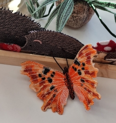 Stickdatei "FSL - Schmetterling C-Falter - Polygonia c-album" --- ca. 140 mm