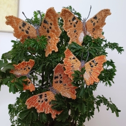 Stickdatei "FSL - Schmetterling C-Falter - Polygonia c-album" --- ca. 120 mm