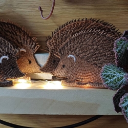 Stickdatei "FSL - Igel " --- Klötzchen-Design