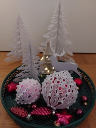 Stickdatei FSL - 3D-Kugel - "Lace-groß" - Durchmesser ca. 9cm