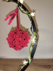 Stickdatei FSL - 3D-Kugel - "Lace-klein" - Durchmesser ca. 7cm