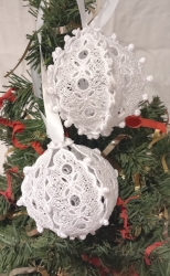 Stickdatei FSL - 3D-Kugel - "Lace-klein & groß" - SUPER-Set