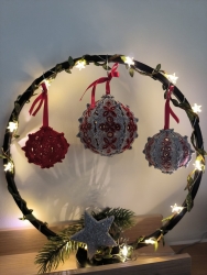 Stickdatei FSL - 3D-Kugel - "Lace-klein & groß" - SUPER-Set