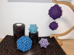 Stickdatei FSL - 3D-Kugel - "Lace-klein & groß" - SUPER-Set