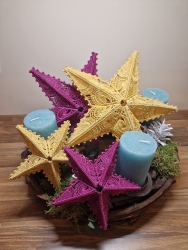 Stickdatei "Lace - 3D-Stern" Nr. 16 (80 und 140 mm)