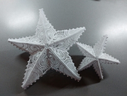 Stickdatei "Lace - 3D-Stern" Nr. 16 (80 und 140 mm)