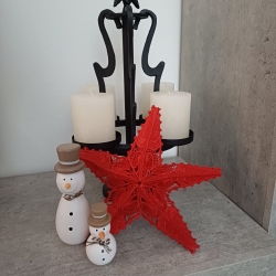 Stickdatei "Lace - 3D-Stern" Nr. 16 (80 und 140 mm)