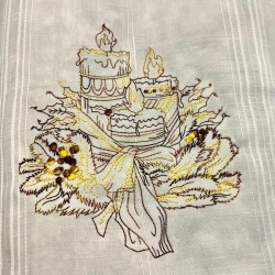 Redwork - "Weihnachtskerzen-001" --- Design Pack