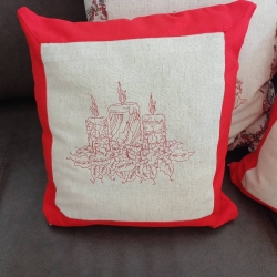 Redwork - "Weihnachtskerzen-002" --- Design Pack