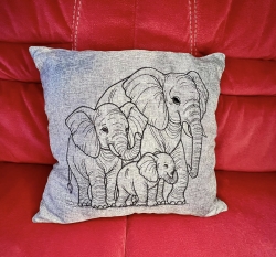 LineArt - "Elefantenfamilie" --- SUPER-Set