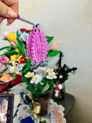 Stickdatei "FSL - 3D-Ei" - Variante-2 "herzig" - fertige Größe ca. 45x70 mm (BxH)