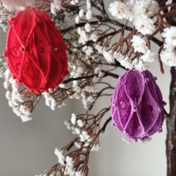 Stickdatei "FSL - 3D-Ei" - Variante-9 "Honeycomb-1" - fertige Größe ca. 70x90 mm (BxH)