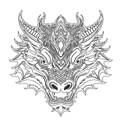 LineArt - Drachen-2 --- SUPER-Set