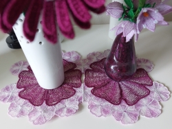 Stickdatei FSL/ITH - Deckchen-Set Nr. 21 (Einzelelemente 147x210 und 196x280 mm) "Mosaik"--- SUPER-Set