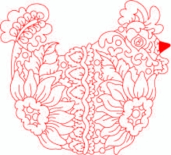 LineArt - "AutumnHens_7-9" --- SUPER-Set